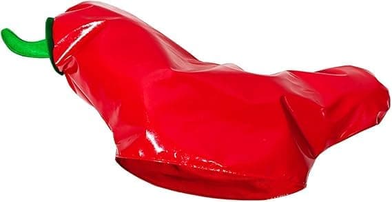 Sjove chili-festhatte, lavet af åndbart polyester, perfekte til påskefester og udklædningssjov.