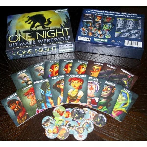 Bezier lautapeli One Night Ultimate Werewolf Black