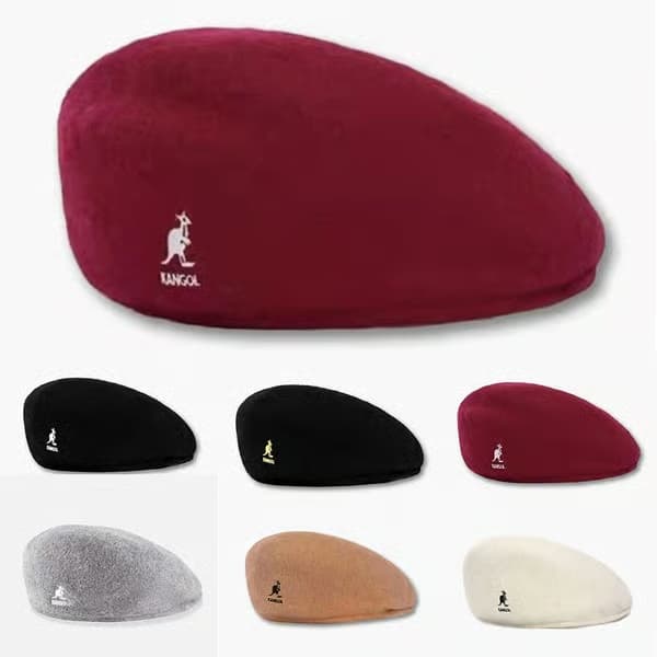 Kangol 504 Platthatt för män och kvinnor Universal Casual Baskerhatt Vinterhatt Baseballhatt-56-58