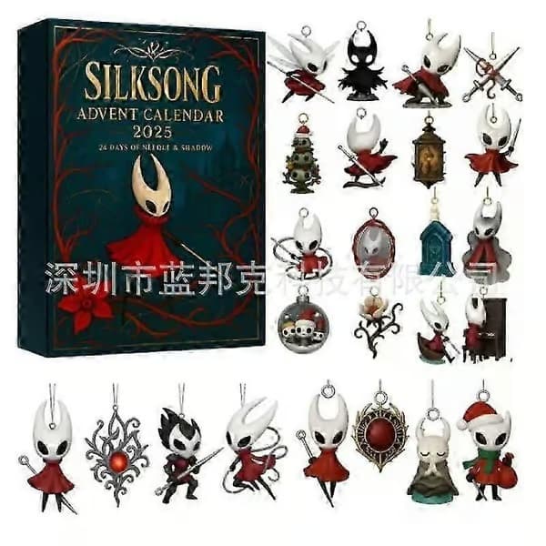 2026 Hollow Knight: Silksong adventskalender blindboks - festlig nedtelling med mystiske samleobjekter