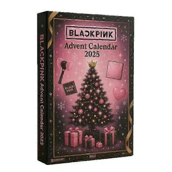 2026 Svart og rosa adventskalender