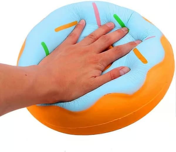 Donut Squishy-leke, sakte stigende, myk stressavlastningsleke, barnebursdagsgave, samleobjekt
