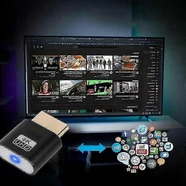 4K trådlös HDMI-streamingadapter för TV, Plug & Play-displayenhet