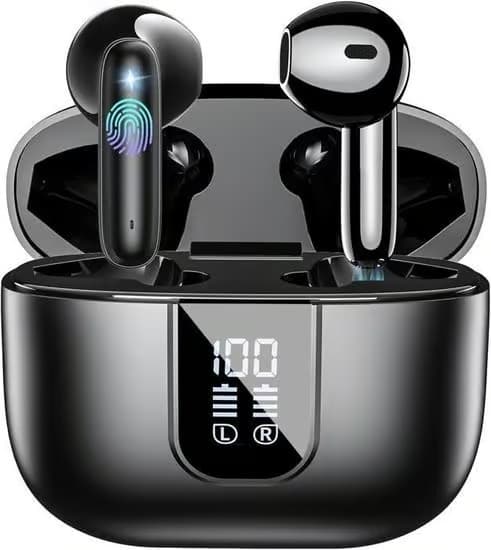 Trådlösa hörlurar modell ANC - Bluetooth 5.3 - Vattentäta IP6 - 30 timmars batteritid