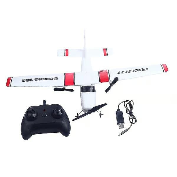 Fx-801 2.4G Fjärrstyrd 2-kanals RC-flygplan Glidflygplan Utomhusleksak