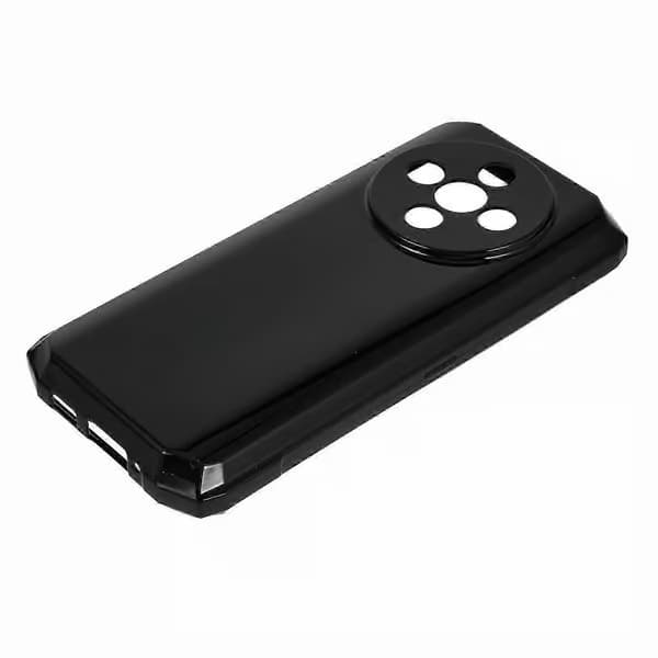 Mykt TPU-deksel for Doogee Fire 6 med fallbeskyttelse og mobildeksel (svart)