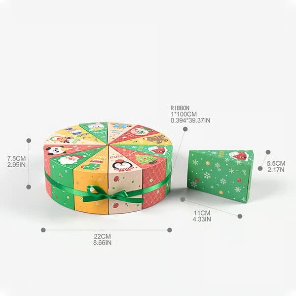 Jule-blindboks 12-pak, tomt adventskalender-sæt, overraskelsesæsker til juleaften, gaveæsker til fest