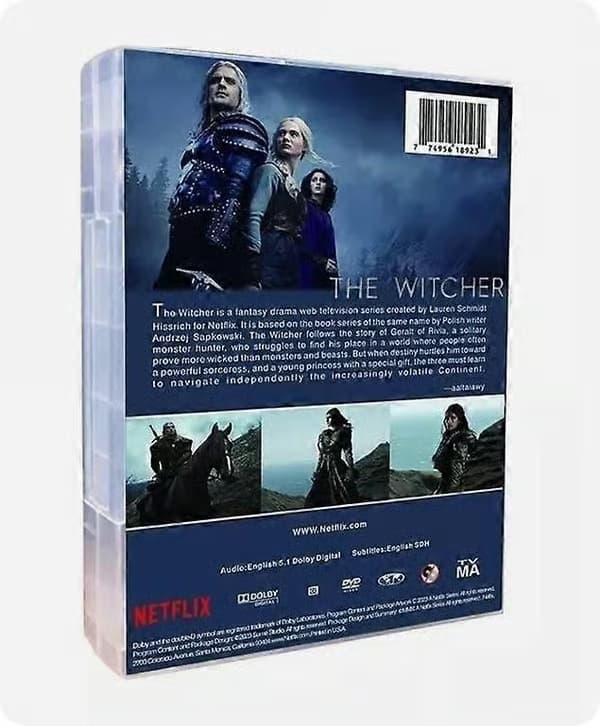 The Witcher sesong 1-4 DVD TV-serie 11-disk engelsk versjon