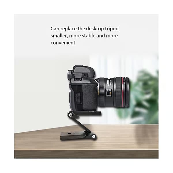 Skjutskena för DSLR-kamera, rakt stativ, Z-fällbart bordsstativ, snabbkoppling, mobiltelefon