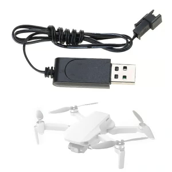 3,7V 500mAh batteri USB-laddningskabel för 3,7V batteriladdning LED