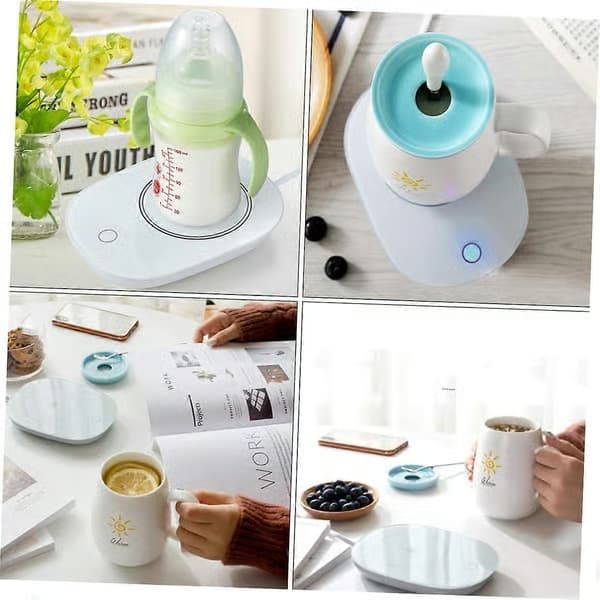 USB Kaffekopvarmer 55°C Konstant Varmeplade til Skrivebord, Kontor, Hjem, Te, Mælk, Kaffe