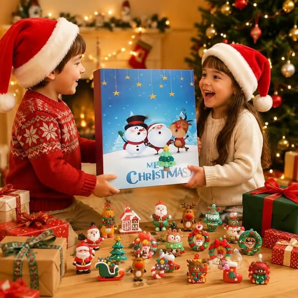 Adventskalender 2026 - 24 dagers nedtelling med 24 myke minifigurer