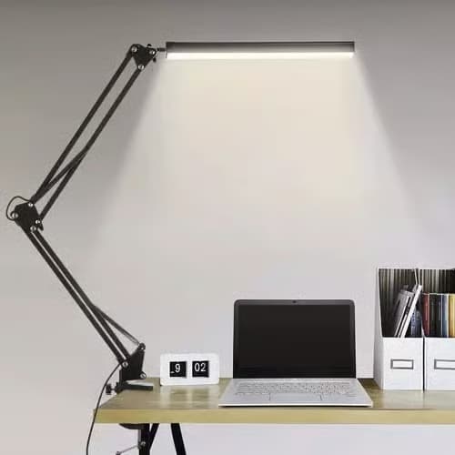 Skrivebordslampe med arm - LED-bordlampe_Flott gave