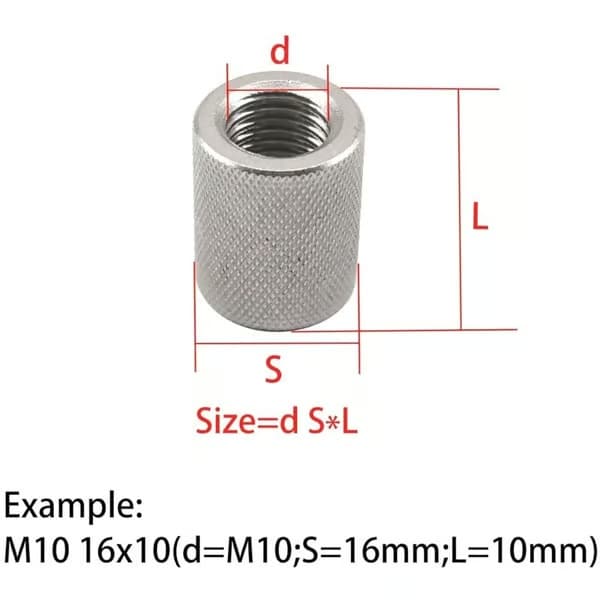 20 kpl M8 pyällettyjä muttereita, 12 x 40 mm, 304 ruostumatonta terästä. Pyöreät kierremutterit. Pyöreät liitosmutterit.