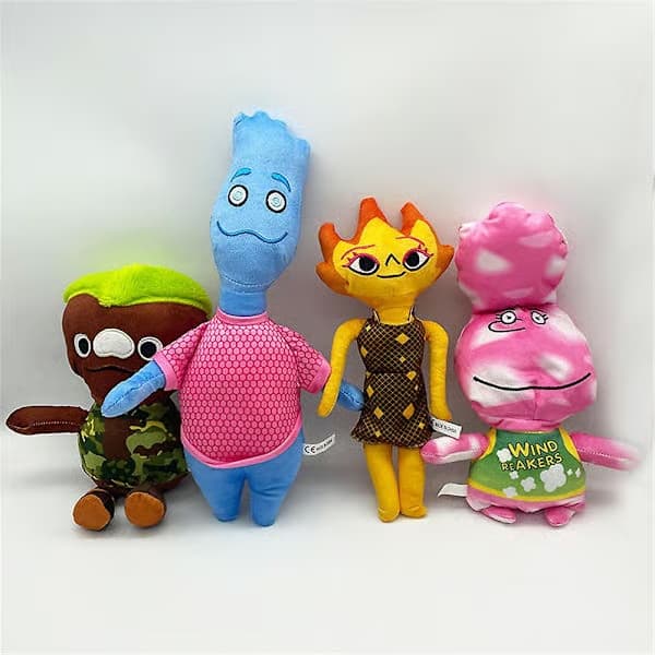 Home Decor Elemental Tema Plyslegetøj Ember Wade Clod Gale Blødt Tøjdyr Gave til Børn Wade