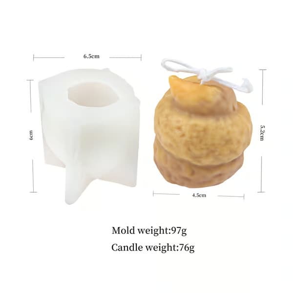 3D Kakkavalo UV-kristalliepoksimuotti DIY-aromaterapiakipsille S