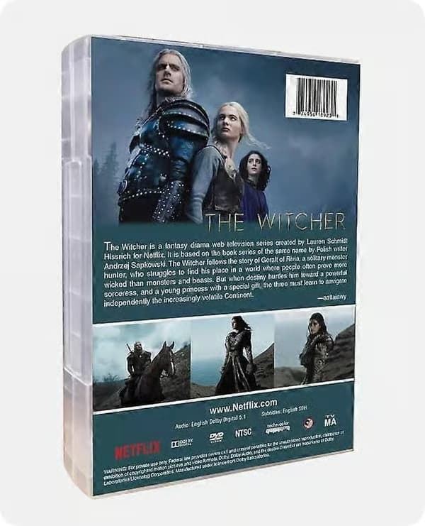 The Witcher Sæson 1-4 Engelsk version DVD TV-serie 11 diske