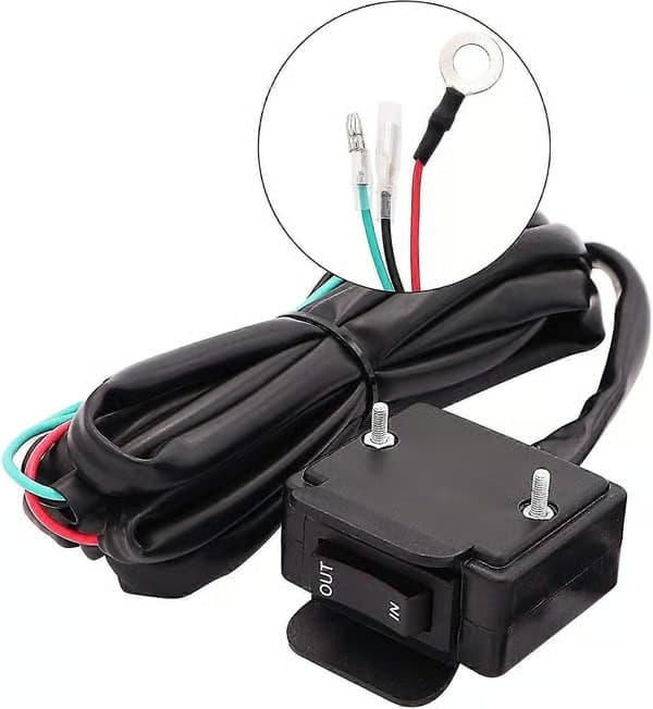 12V ATV-vinsj vippebryter med styrekabelsett for ATV/UTV