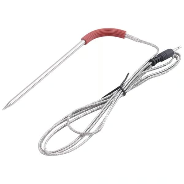 2-pack ersättningskötttermometer för Weber Grill och Smoker, temperaturtermometer med sondklämmor