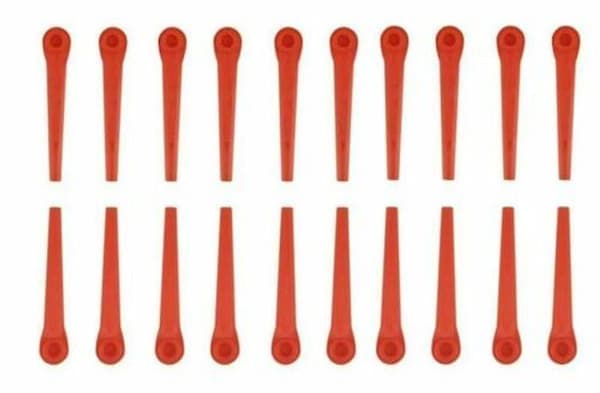 100x plastblader erstatningsblader for Gardena gresstrimmer Easycut Li-18/23r (100 stk) szkyd