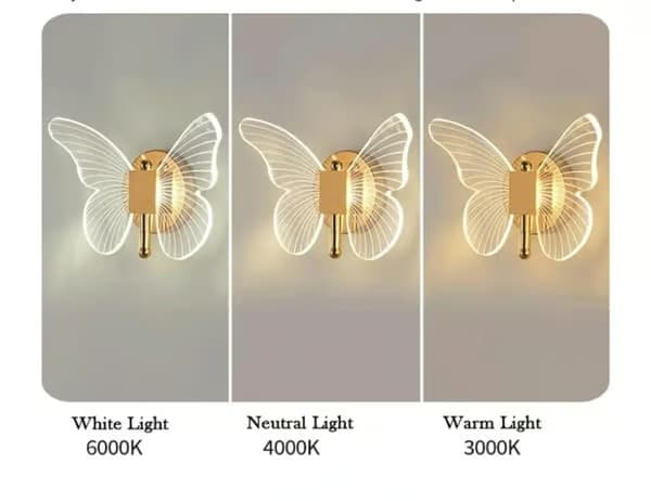 10 watin LED-seinävalaisin ja LED-perhosseinävalaisin Butterfly