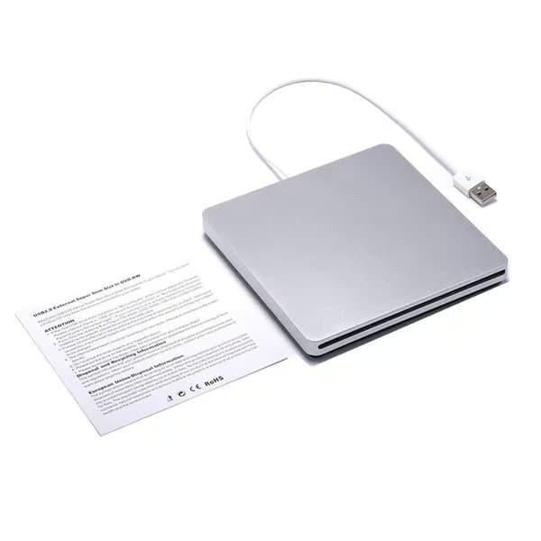 Macbook Pro Air Mac Pc Laptop USB-gränssnitt Extern Slot I Cd/dvd Optisk Enhet