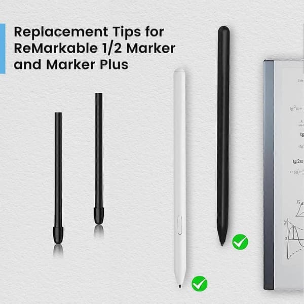 20 stk. spidser til Remarkable 2 Pen, bløde spidser som erstatning til Remarkable 2 Stylus Marker Plus Pen med værktøj