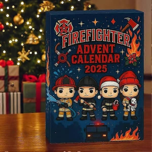 2026 Adventskalender med brannmann-tema og samlefigurer – et must for festdekorasjonen