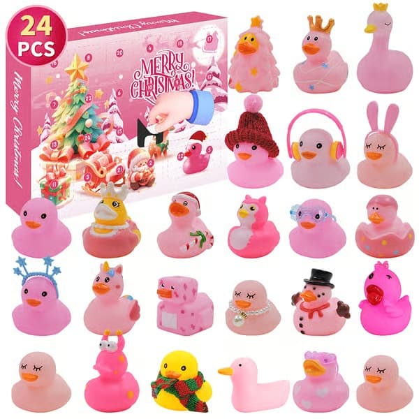 Jule-blindboks adventskalender vinyl-and fløjte vandlegetøj XT-96-7
