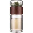 Te-infuserare - Glas - 300 ml - Dubbelväggig - Bärbar - Giftfri