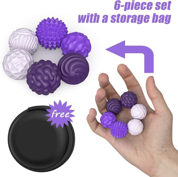 Magnetisk Fidget-boldlegetøj, sensorisk stresslindrende legetøj i silikone, fidget-magneter og magnetisk legetøj som sjov gave