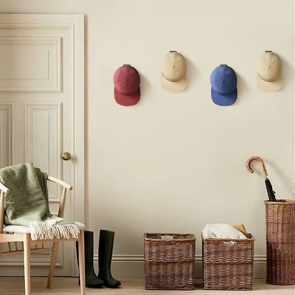 12 stk. veggholdere for hatter med dobbel krok