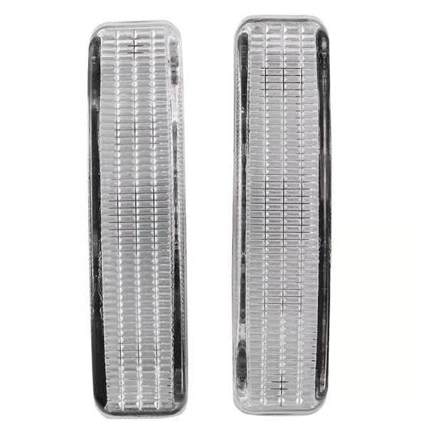 Par med frontlykt markeringslyshus hvit linse erstatning for 5-serie E39 1997-2003 63148