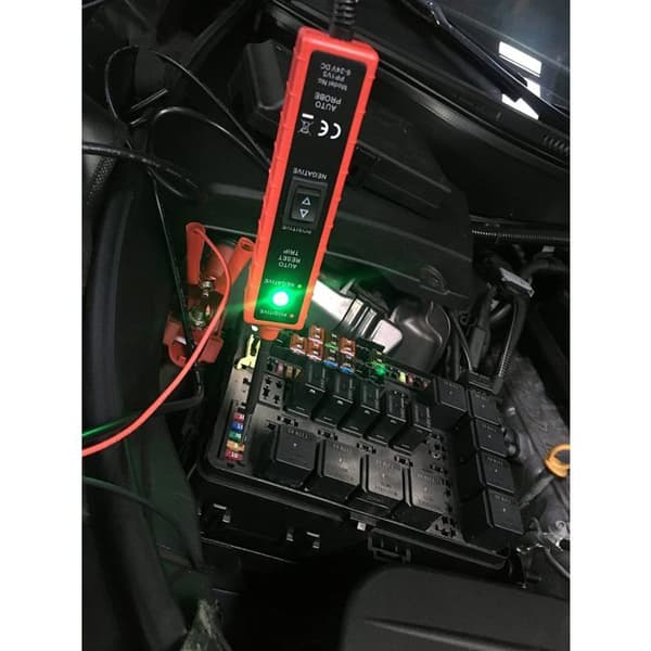Power Scan Bilens Elektriske Systemtester - DC 6-24V - Lyd og Blits - 4m Kabel