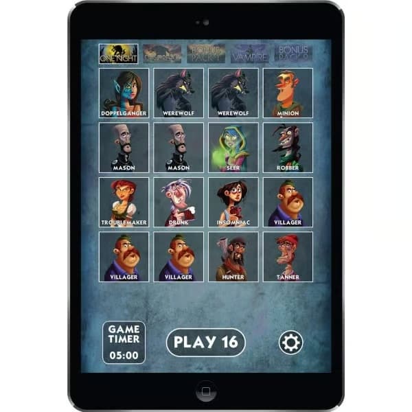 Bezier lautapeli One Night Ultimate Werewolf Black