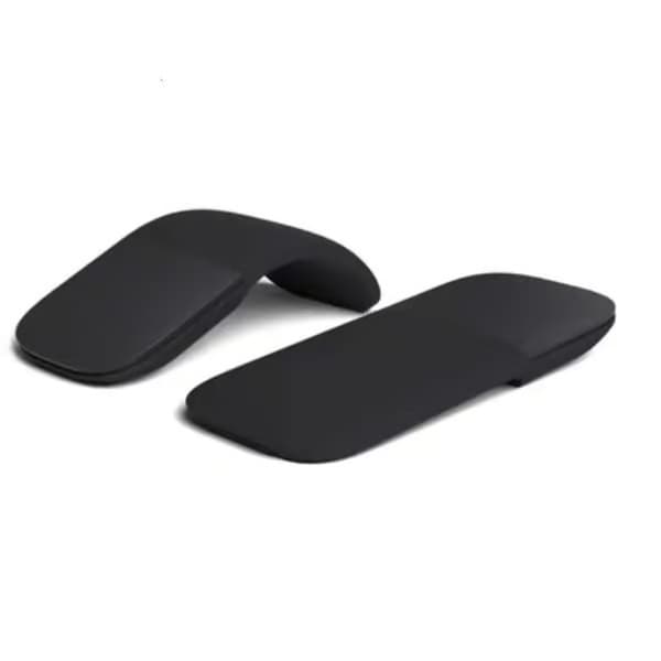 Microsoft Arc Mouse Bluetooth-mus til PC og bærbar computer, kompatibel med Windows, Mac og Chrome OS (tynd og let bærbar med touch) - Sort