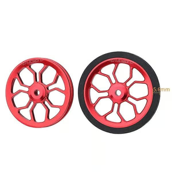 LP 82mm Easywheel til foldecykel, stort støttehjul, cykeltilbehør, sølv