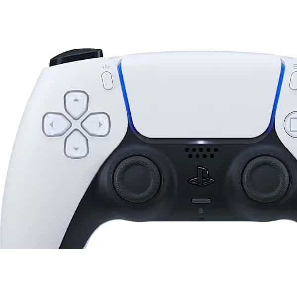1-pak PS Controller Doubleshock trådløs, controller kompatibel med PlayStation 4 (PlayStation 5-udseende) Hvid