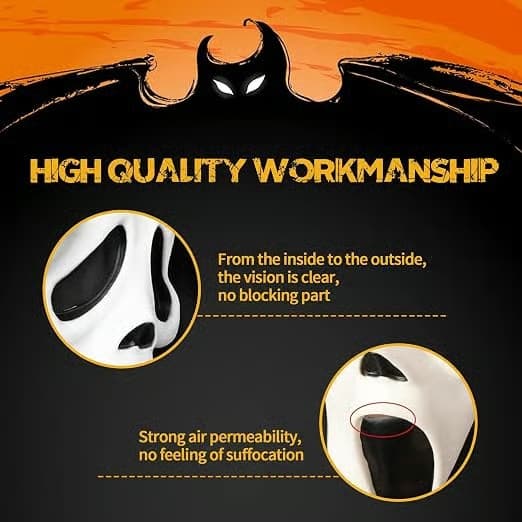 Ghost-maske (COD MWII) Halloween-dekorasjon/kostymerekvisitt