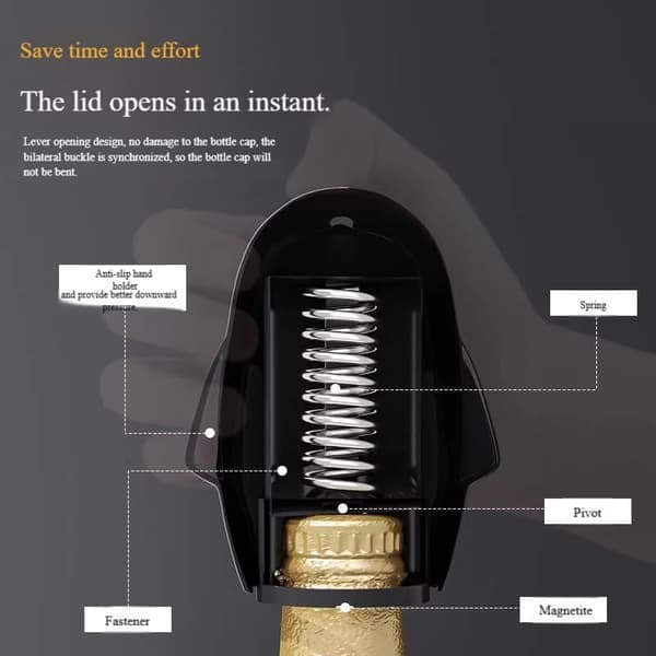 2 stk pingvinformet flaskeåpner, kreativ tegneseriedesign, bærbar solid konstruksjon, egnet for åpning av ølflasker