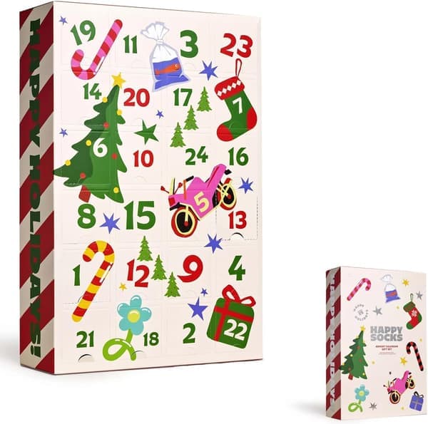 24-dages julekalender gaveæske, 2026 unisex fluffy strømpesæt, julekalender-strømper, nye julestrømper til mænd og kvinder