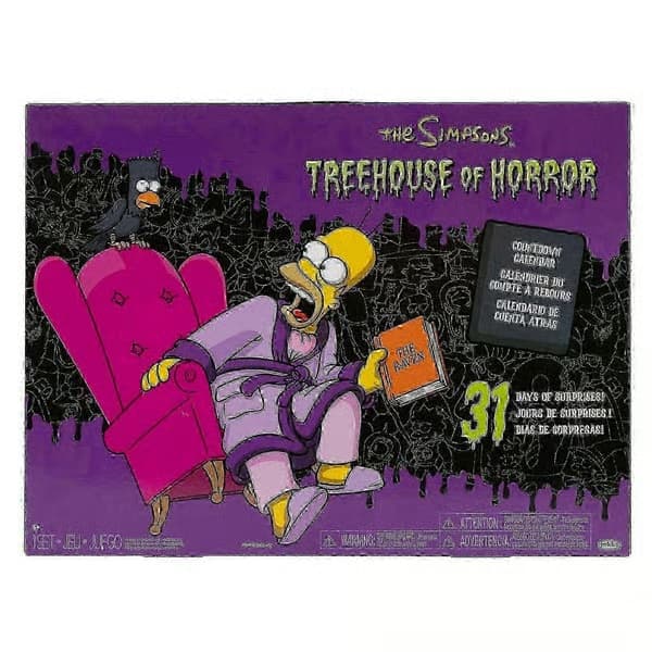 2026 The Simpsons Treehouse of Horror 31-dagers adventskalender med leker