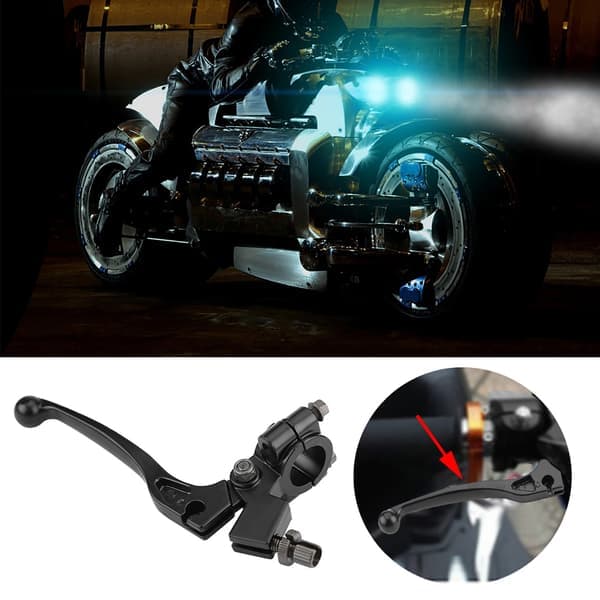 Sammenklappelig koblingsgreb med holder til 50CC - 125CC Dirt Pit Bike - 22mm 7/8in styr