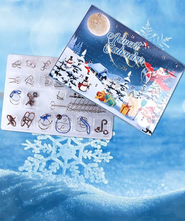 Pusselspel Adventskalender 2026 Barn & Vuxna 24 Dagar med Julkalenderpresenter