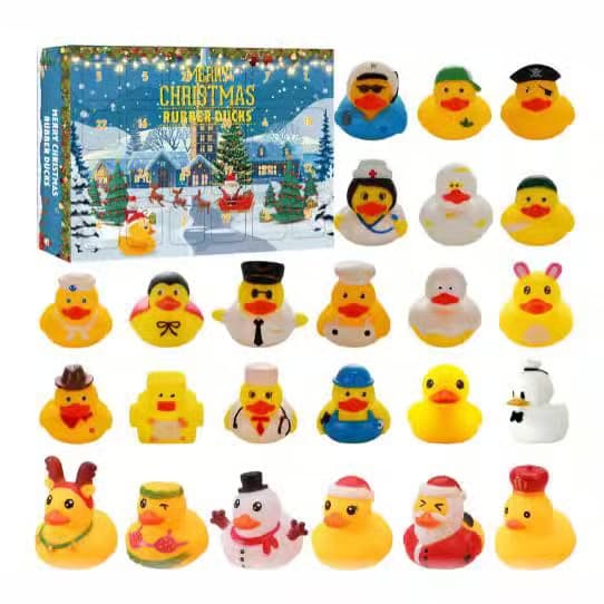 Jule-blindbox adventskalender vinyl-and fløjtelegetøj til vand [GKS] XT-96-7
