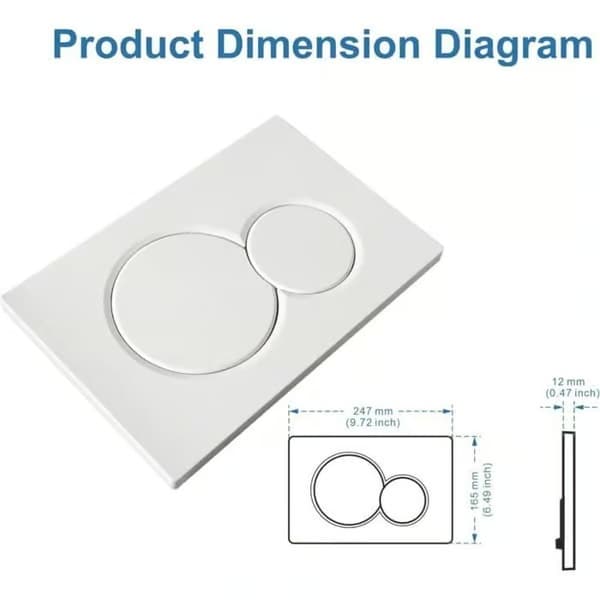 Geberit SIGMA 01 vit dubbelspolningsplatta (115.770.11.5)