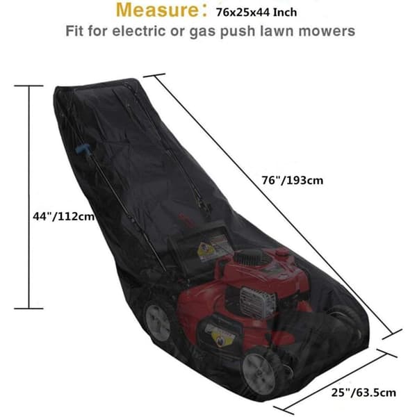 Vanntett og støvtett gressklippertrekk laget av 210D polyester med snøring