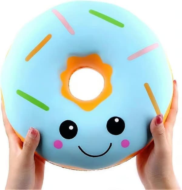 Donut Squishy-leke, sakte stigende, myk stressavlastningsleke, barnebursdagsgave, samleobjekt