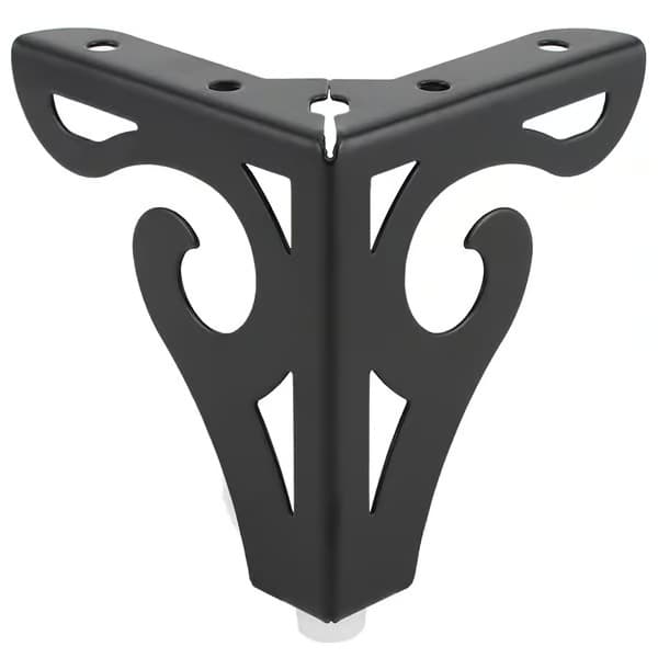 Metal sofaben Jernskabsben - 10 cm høje, sorte, 4 stk.