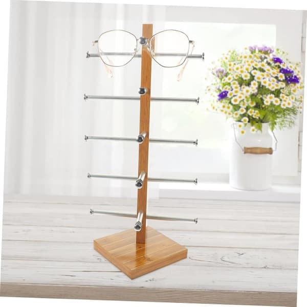 Glasögonställ i trä, glasögonhållare, displayhylla H30cm H30cm